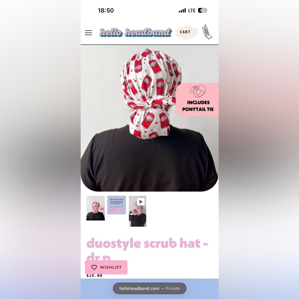 Scrub cap